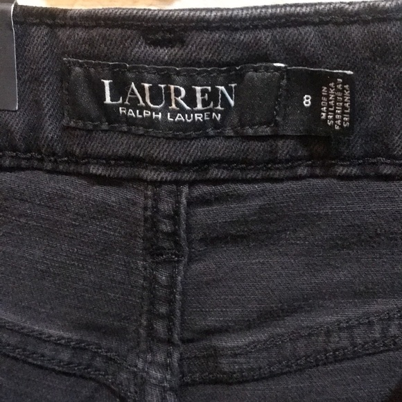 NWT Lauren Ralph Lauren Black Wash Stretch High Rise Ankle Jeans-Size 29/8 - Picture 6 of 11